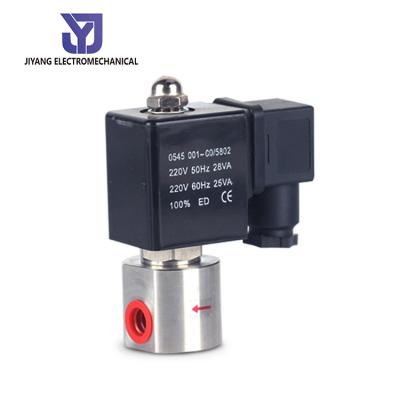 China 1 Year Manufacturer 2 Way 12V DC Diaphragm 200 Bar Water Solenoid Valve Normally Closed High Pressure for sale