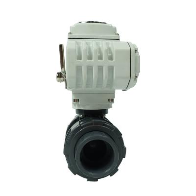 China General Wholesale Weak Acids AC110V AC220V AC380V DC24V Double Union 2 Way Motorized Valve for sale