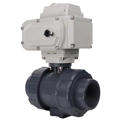 China DN20 3/4 Inch 2 Way General Control Valve Motorized Electric Water Plastic Thread Operated Ball Valves for sale