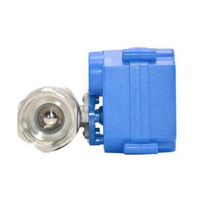 China General Electric Mini Spring Return Ball Valve AC 12V 24V 110V 220V 2 Way Electric Motorized Ball Valve for sale