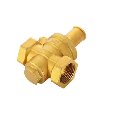 China General Manufacturer Valve Pressure Reducing Brass Regulator Valve With Oil Filled Pressure Gauge for sale