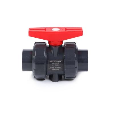 China Home Cheap Price Kitchen Original PVC Pipe Fittings PVC Direct Ball Valves For Water Supply for sale