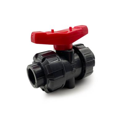 China Home Kitchen Factory Supply 1 Inch PVC Ball Valve For Upvc 2 Way Floating Ball Irrigation Outlet Type Valve for sale