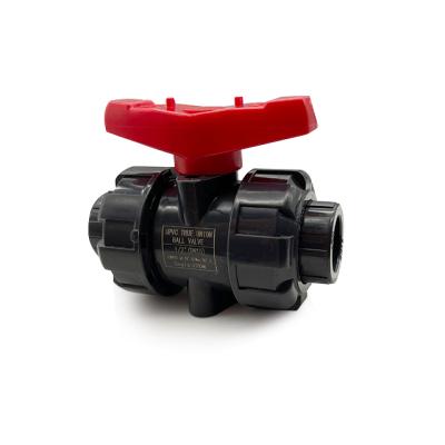 China Genuine Home High Quality PVC Plastic Double Plastic Kitchen Faucet Ball Union Gate Valve for sale