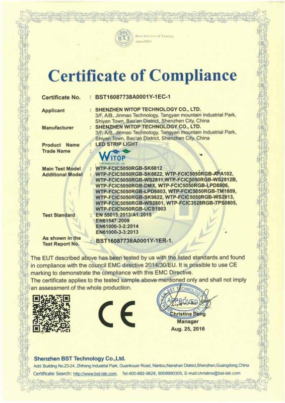 CE - Shenzhen Witop Technology Co., Ltd.