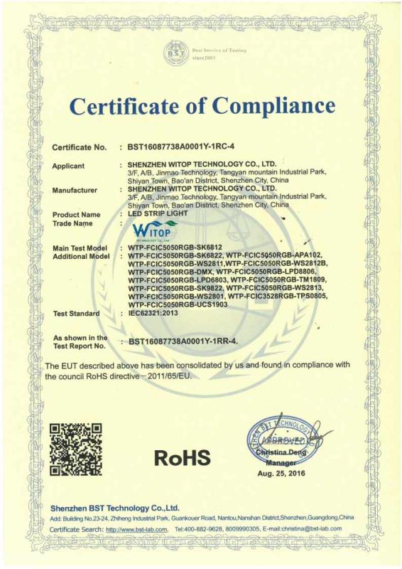 RoHS - Shenzhen Witop Technology Co., Ltd.