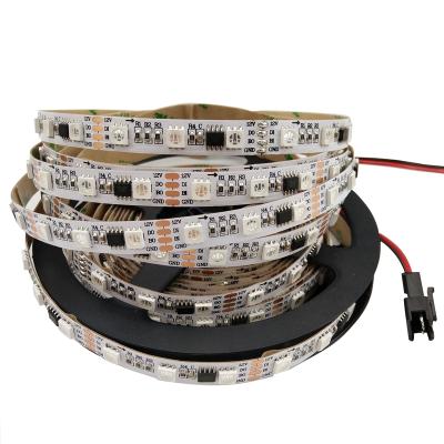 China DC12V Waterproof/No Waterproof Digital WS2818 RGB SMD5050 Theme Park Signal Dual Wire Led Strip for sale