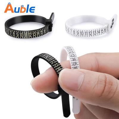 China Promotional Custom Logo US/UK/EU Ring Size Measuring Tool Ring Size Plastic Ring Sizer for Jewelry Making for sale