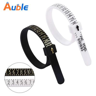 China US/UK/EU Ring Sizer Plastic Ring Sizer Jewelry Sizing Measuring Tool Finger Sizer Measuring Tool Reusable for sale