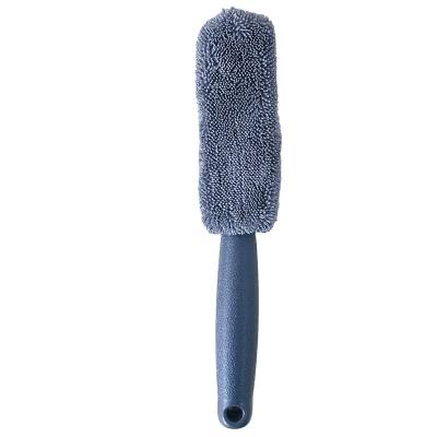 China Car Care Cleaner Car Tire Hot Selling Retailer Microfiber Car Wash Brush Handle Wheel Brush Along Rim Car Wash Brush for sale