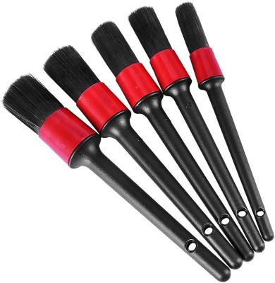 China Hot Selling Microfiber Car Wash Brush Car Wheel Motorcycle Soft Tire Rim Cleaning Detailing Wheel Brush Set With Long Handle for sale