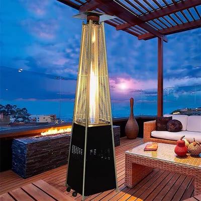 China Heater Winter Camping Pyramid Shape Outdoor Stored Outside Patio Vertical Instant Infrared Gas Propane Heater for sale