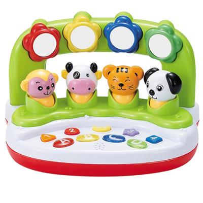 China Plastic Infant Education Learning Baby Music Practicing Key Equip Baby Musical Animal Sound Light Toys For Children for sale