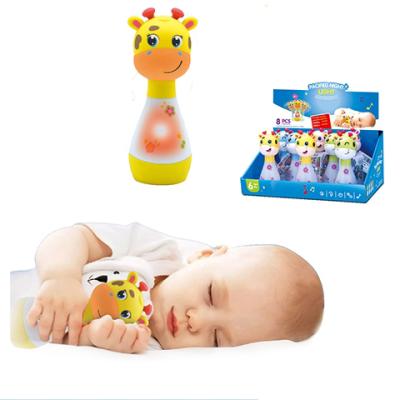 China Plastic Infant Calming Home Bathroom Night Sleep Touch Music Light Baby Desk Toys For Children for sale