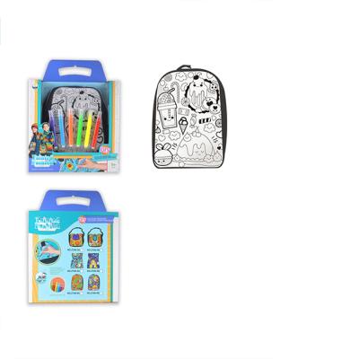 China New Arrival 6 Color Eco-friendly Material Pen Backpack Painting Toys Kids Education Toys for sale