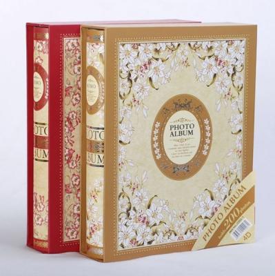 China Eco-friendly type 200 loose-leaf vintage interleaved sheet photo album palace film paper picture storage for sale