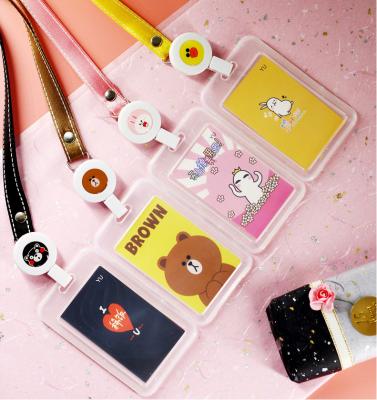 China New Style PP Student ID Card Holder Eco-friendly ID Card Case Hard Plastic With Lanyard for sale