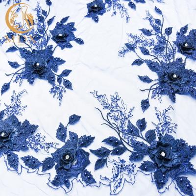 China Escuro - o vestido de casamento azul ata a tela decoração de 55 cristais de rocha da largura da polegada à venda