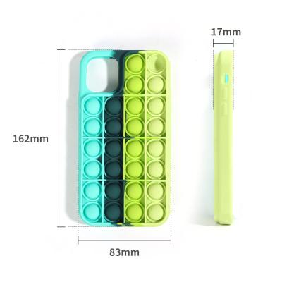 China 2021 Amazon burst foam silicone color phone case decompression toy gift phone case iphone fits iphone cases for sale