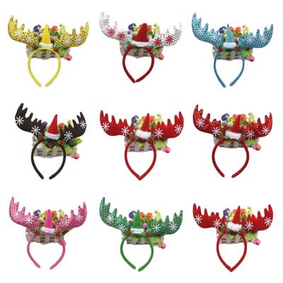 China Durable Adult Xmas Party Decoration Kids Hair Band Xmas Red Hair Band Christmas Ornaments for sale