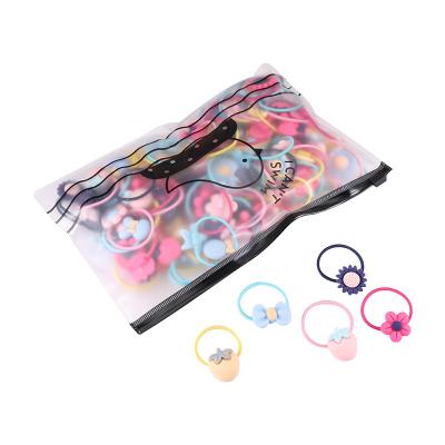 China Fashionable High Quality Korean Women Cute Hair Elastic Band Gift Set Colorful Baby Hair Rings Elastic Band Girls Child Elastic Hair Ties for sale