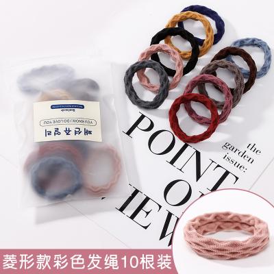 China Cute Fashion Korean Women's Elastic Band Hair Gift Sets Girls Colorful Elastic Band Hair Ties Hair Ties Hair Ties for sale