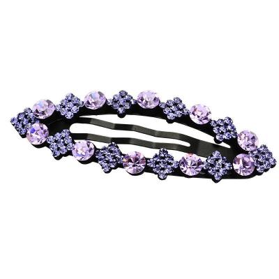 China New simple fashion elegant and cool rhinestone hair accessories crystal flower hair clips for sale