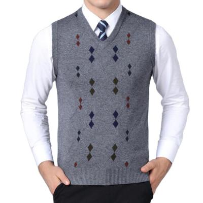 China Men Sweater Vest Winter Spring Pullovers V-Neck Sweaters High Quality Breathable Cashmere Knitted Sweaters Invest Warm Fashion Clothes for sale