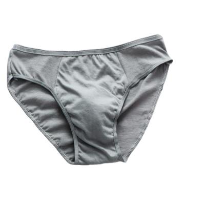 China Breathable Disposable Underwear For Men Comfortable Casual Cotton Gray White Underwear Breathable Briefs for sale