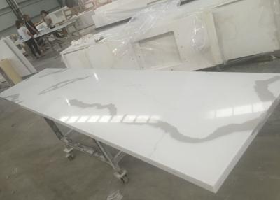 China Solid Surface Calacatta Quartz Slab Countertops With White Vein OEM / ODM Avaliable for sale