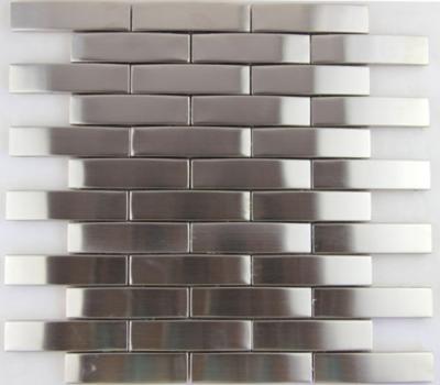 China la teja de mosaico del acero inoxidable del arco 3d Backsplash, cocina del acero inoxidable teja 8m m gruesos en venta