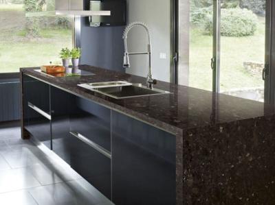 China India Angola Brown Granite Slab Countertop kitchen Granite Tile Countertop Cost Vanity Tops for sale