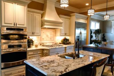 China Copenhagen Kitchen Granite Countertop / Custom Cut Stone Table Top for sale