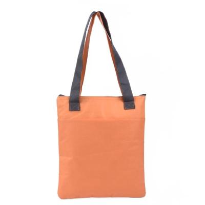 China Portable Nonwoven Cooling Thermal Bag Tote Bag Cheap Price Picnic Cooler Bag Reusable With Nonwoven Handles for sale