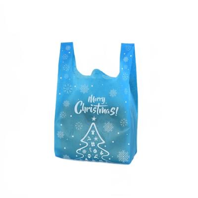 China Reusable Reusable Christmas Gift Packaging Tote Bag Vest Non Woven-Bag Shopping for sale