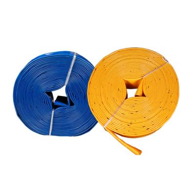 China Durable Blue Flexible Light 2 Inch Agricultural Irrigation Water Discharge PVC Lay Flat Hose for sale