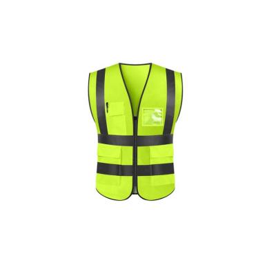 China High Visibility Factory Supplier Knitted Reflective Knit 100% Polyester Police Safety Vest for sale