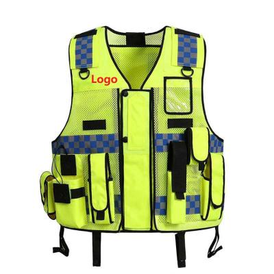 China Wholesale Custom Made Nylon High Visibility Safety Vest High Visibility Logo Reflective Safety Vest Vest for sale