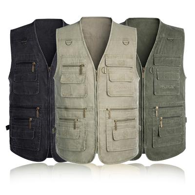 China Factory Direct Breathable Comfortable Men's Outdoor Work Vests Camouflage Vest Custom Fishing Vest for sale