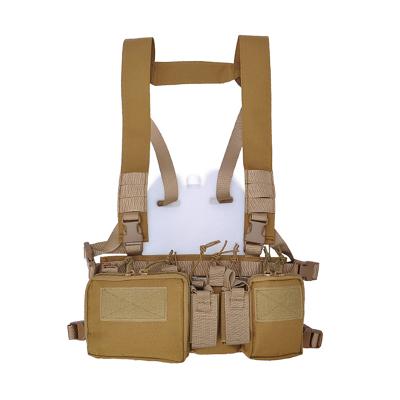 China Shooting Rig Tactical Combat Chest Military Soft Tactical Air Gear Oxford Cloth Army Soft Anti Kick Vest for sale