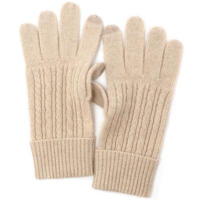 China Simple High Quality Men Women Winter Warm Touch Screen Knitted Acrylic Gloves for sale