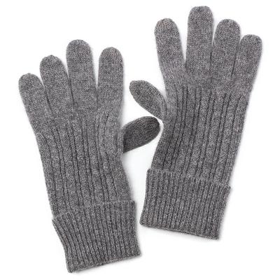 China Autumn Simple Fashion Outdoor Unisex Acrylic Knitted Warm Thickened Gloves for sale