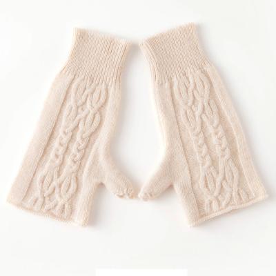 China Fingerless Women Touch Screen Winter Quality Knitting Warm Knitted Mittens for sale