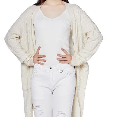 China Breathable Hot Selling Korean Knit Sweater Cardigan Loose Long Cardigan for sale