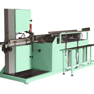 China SPR-Q1250/3300 Automatic Automatic Facial Tissue Napkin Paper Towel Handkerchief Beltsaw Cutting Machine for sale