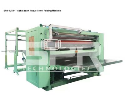 China Folding Cotton Non Woven Soft Face Tissue Towel Processing Machine Automatic Disposable Soft Towel Folding Soft Non Woven Cotton SPR-10T Non Woven Fabric Spunlace Processing Machine for sale