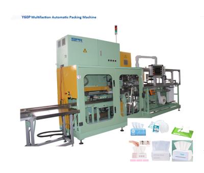 China High Production Efficiency Y60 Servo Motor Drive Nonwoven Wet Tissue Cotton Tissue Paper Napkin Facial Tissue Machine for sale