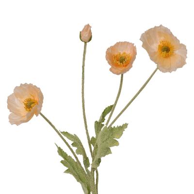 China Silk Nice-looking Single corn poppy Arrangement Artificial Flower artificial flowers for home for sale