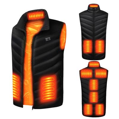 China JIALIANG M01 QUICK DRY Heating 9 Zones Dual Control Light Weight Heated Vest USB 5V Battery for sale