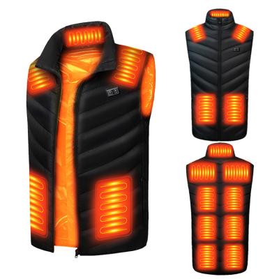 China JIALIANG M01 QUICK DRY Heating 13 Zones Dual Control Light Weight Heated Vest USB 5V Battery for sale